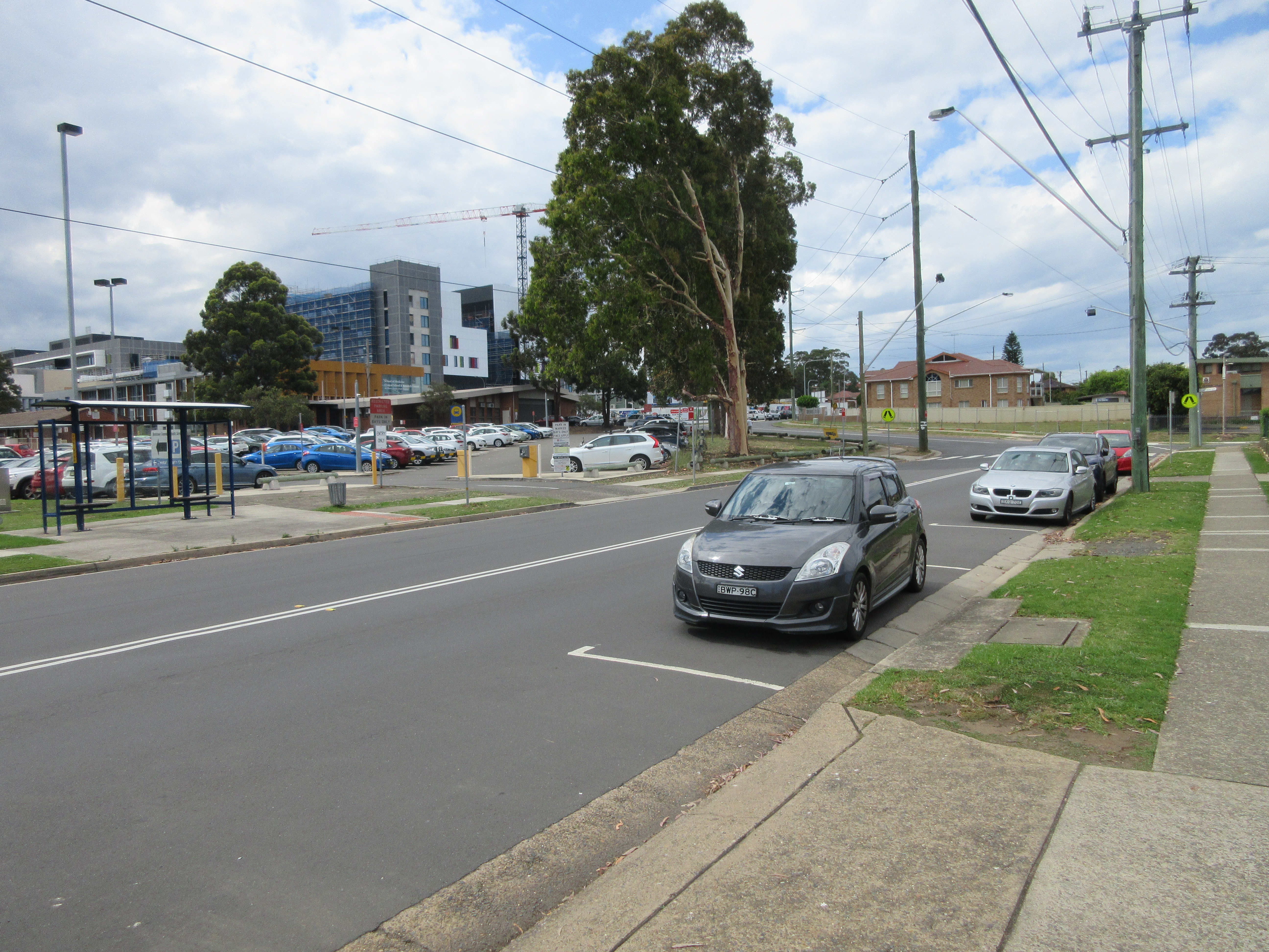 Marcel Crescent with Blacktown Hospital in the background