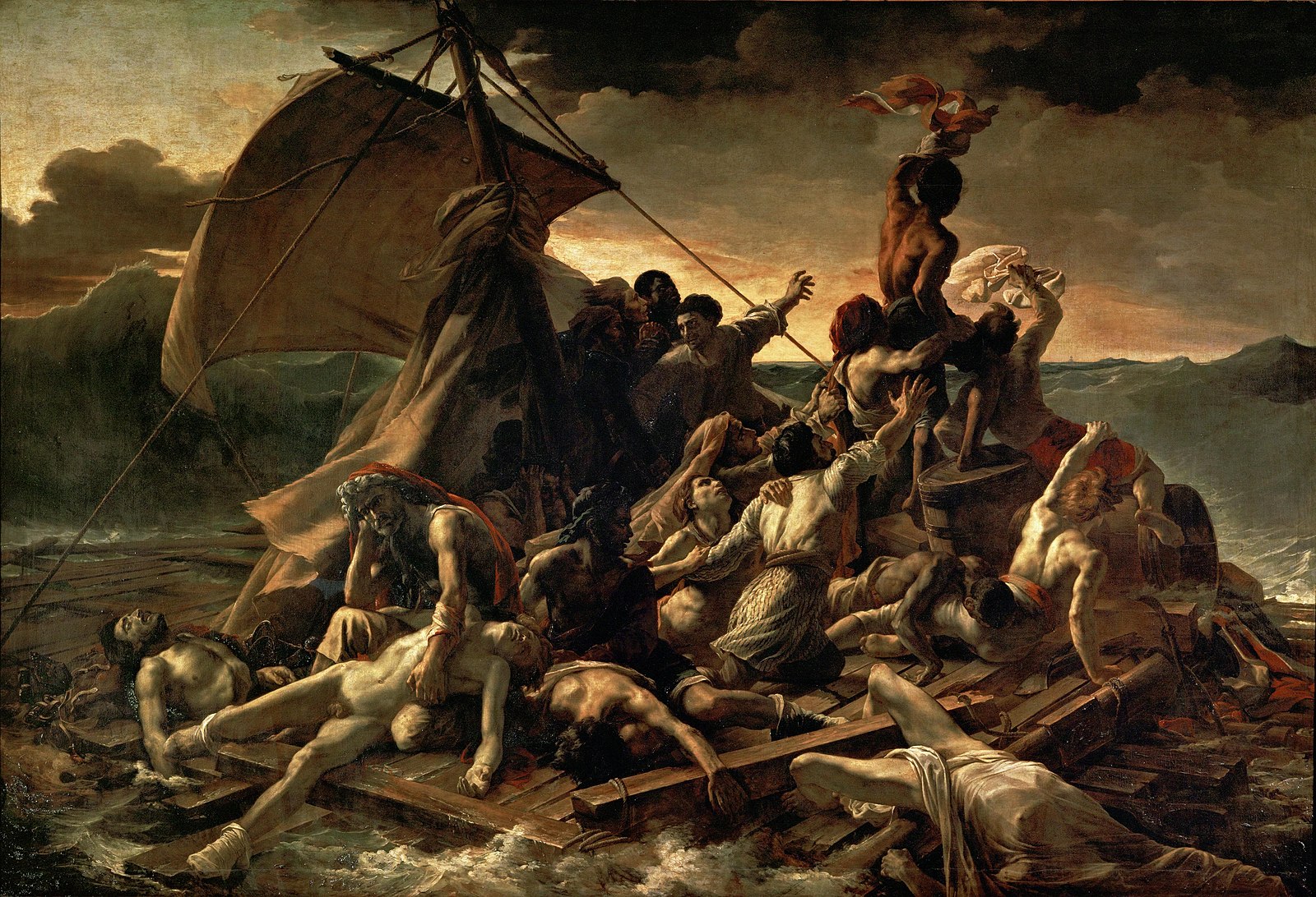 'The Raft of the Medusa' by the French painter Théodore Géricault.