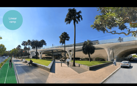 Concept image of the Sydney Harbour Bridge North linear ramp
